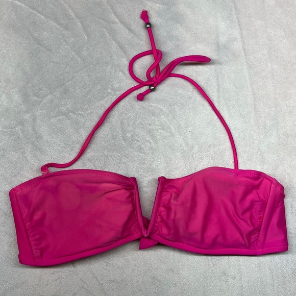 American Eagle Hot Pink Bikini Top Size S - Picture 2 of 3